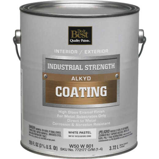 Do it Best Pastel Base Alkyd Industrial Coating, White, 1 Gal.